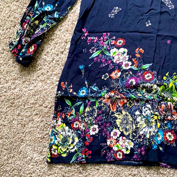 SHEIN dress | Navy Floral Pattern | Size SMALL - Picture 2 of 2